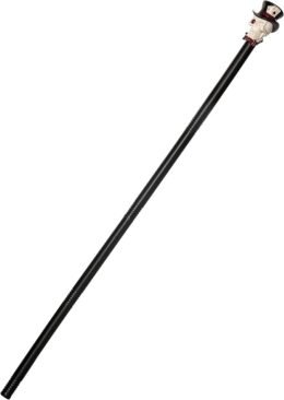 Skull Cane with Top Hat