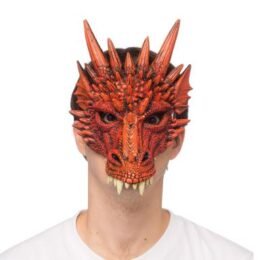 Supersoft Fantasy Dragon Mask | Ferocious Red