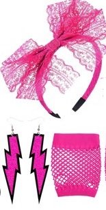80s Glam Rock Kit |Neon Pink