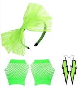80s Glam Rock Kit |Neon Green