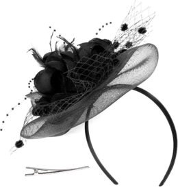 Fancy Black Fascinator