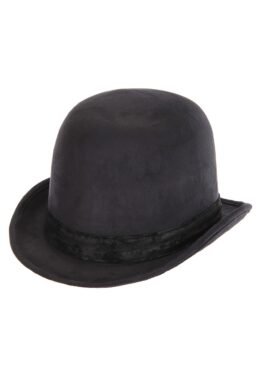 Leatherlike Derby Hat | Grey