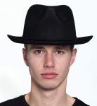 Leatherlike Fedora | Black