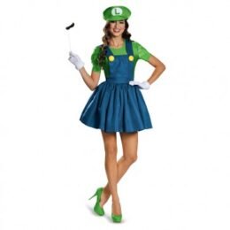 Luigi Female Dress | Adult Junior