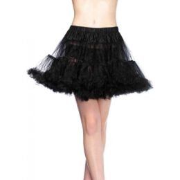 Layered Tulle Petticoat Black