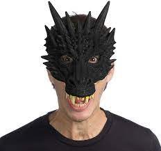 Supersoft Fantasy Dragon Mask | Black