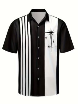 Vintage Bowling Shirt | Black
