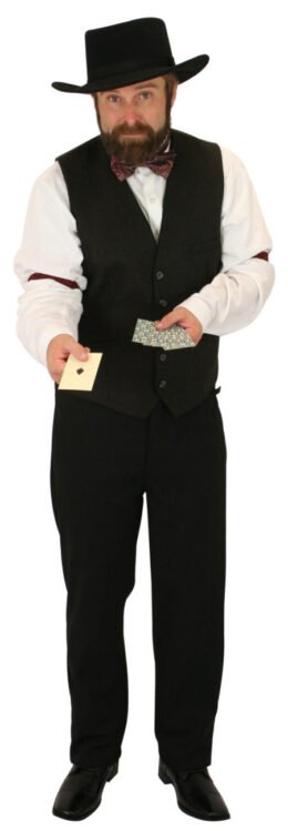 Black Poker Dealer Vest | Large/X-Large