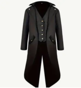 Black Tailcoat Jacket | Large