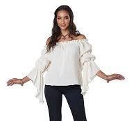 Renaissance Peasant Blouse (Cream) | Small/Medium