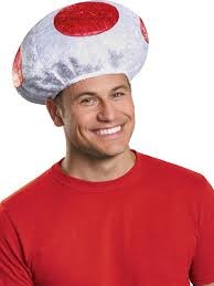 Super Mario Brothers Toad Mushroom Hat