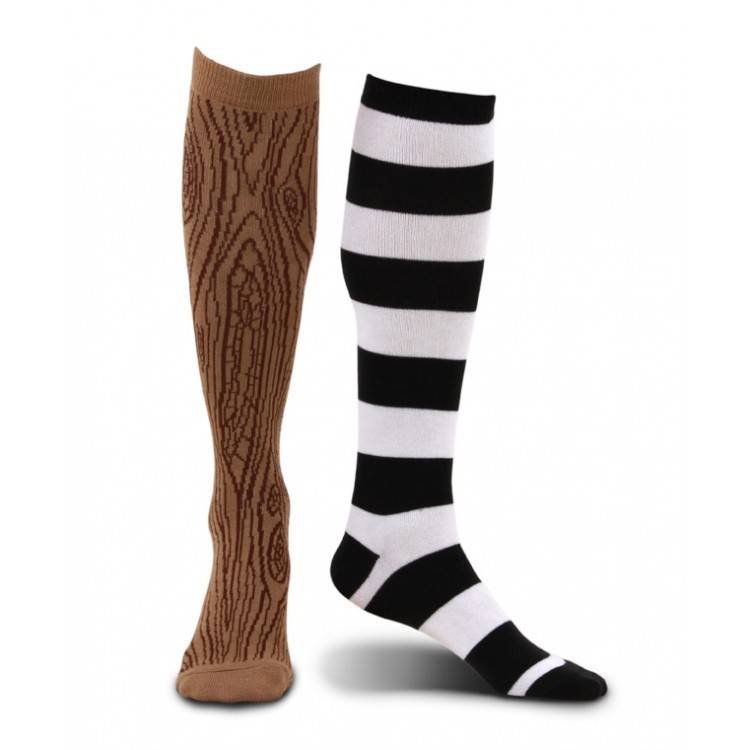 Mismatched Pirate Socks