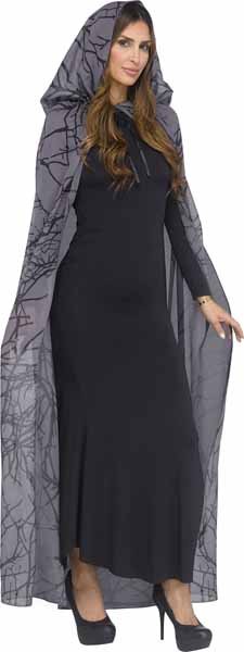 Forest Hooded Cape | Black