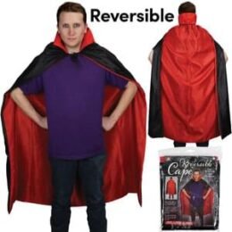 Reversible Cape | Black and Red