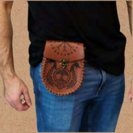 Leatherlike Medieval Waist Bag