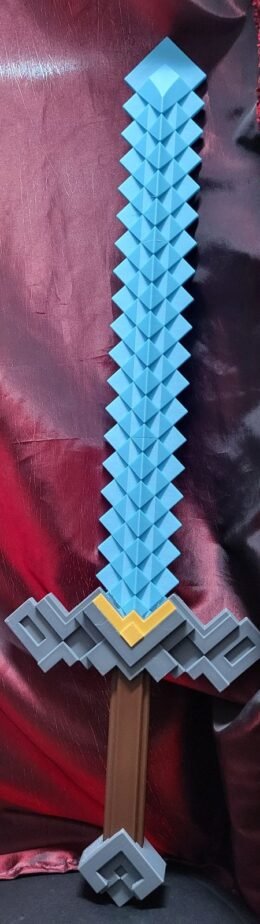 Pixeled Diamond Sword