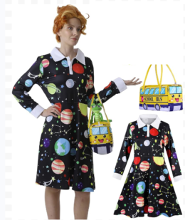 Miss Frizzle Halloween Space Outfit | X-Large
