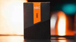 NOC 3000X3 Black/Orange Human Playing Cards