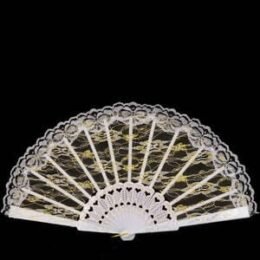 White Lace Fan