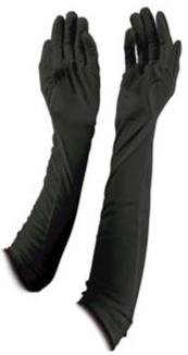 Long Evening Gloves | Black