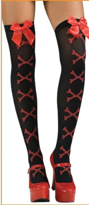 Crossbone Thigh Highs