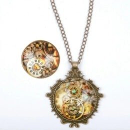 Steampunk Necklace and Ring Set