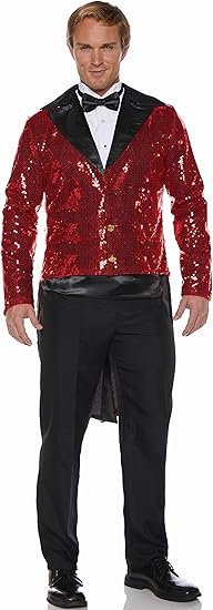 Red Sequin Tailcoat | Standard