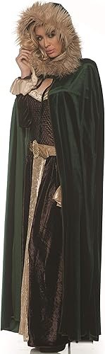Renaissance Cape with Hood | Green