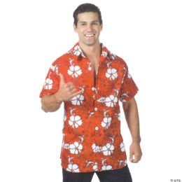 Hawaiian Shirt Red| One Size