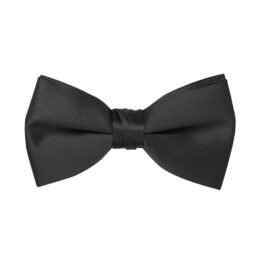 Black Satin Bow Tie