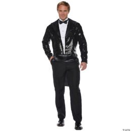 Black  Sequin Tailcoat | Standard