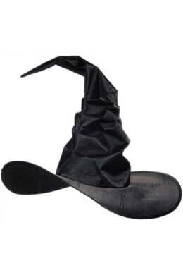 Black curved Witch Hat