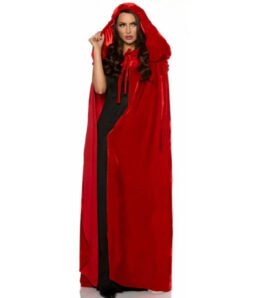 Red Velvet Cape with Deluxe Hood