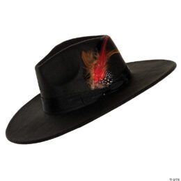 Wide Brim Fedora | Black