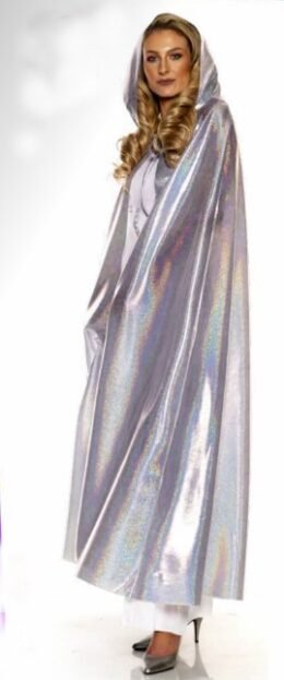 Metallic Cape | Silver