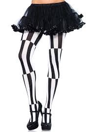 Woven Opaque Striped Optical Illusion Pantyhose