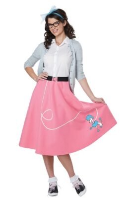 Fifties Poodle Skirt Pink XSmall