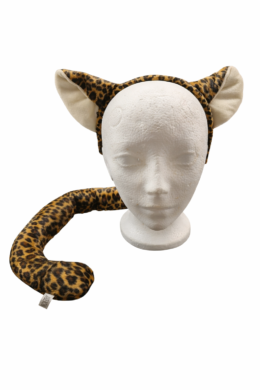 Cheetah Cat Ears and Tail Set