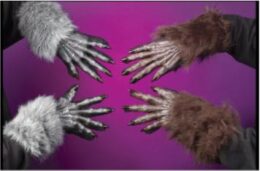 WEREWOLF GLOVES 16 inch  Brown