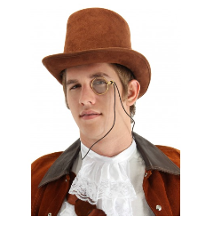 Monocle Clear, gold framed
