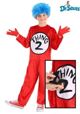 Dr. Seuss The Cat in the Hat Thing 1 and 2 Costume | Large