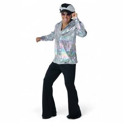 Silver Disco Shirt and Hat Set | Small/Medium