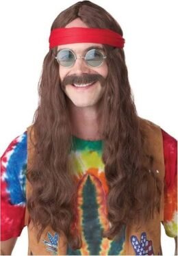 Hippie Man Wig | Brown