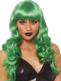 Misfit Long Wavy Wig | Green