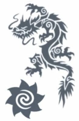 Tribal Tattoo | Dragon & Star
