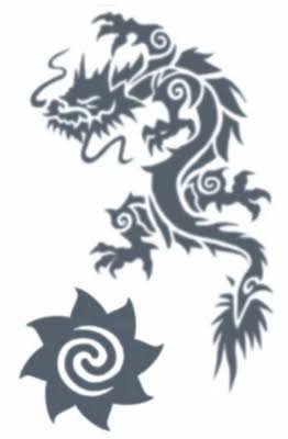 Tribal Tattoo | Dragon & Star