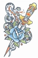 Vintage Tattoo | Snake & Dagger