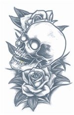 Prison Tottoo | Skull & Roses