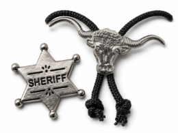 Western Bolo and Badge Set