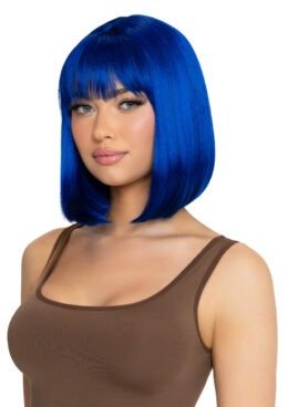 Short Natural Bob Wig | Blue